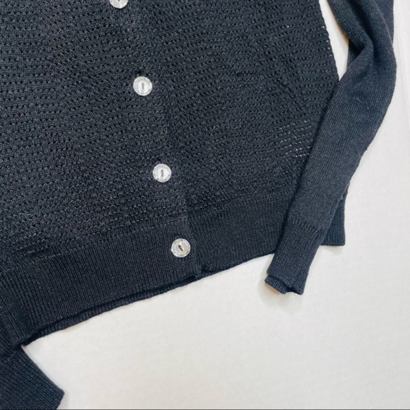 Harper Canyon Black Lightweight Cardigan Sweater - Picture 3 of 5